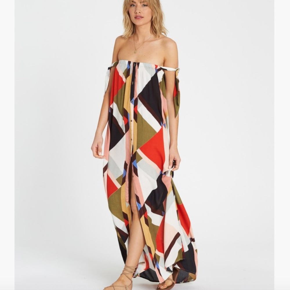 Billabong Rainbow Gate Maxi Dress S